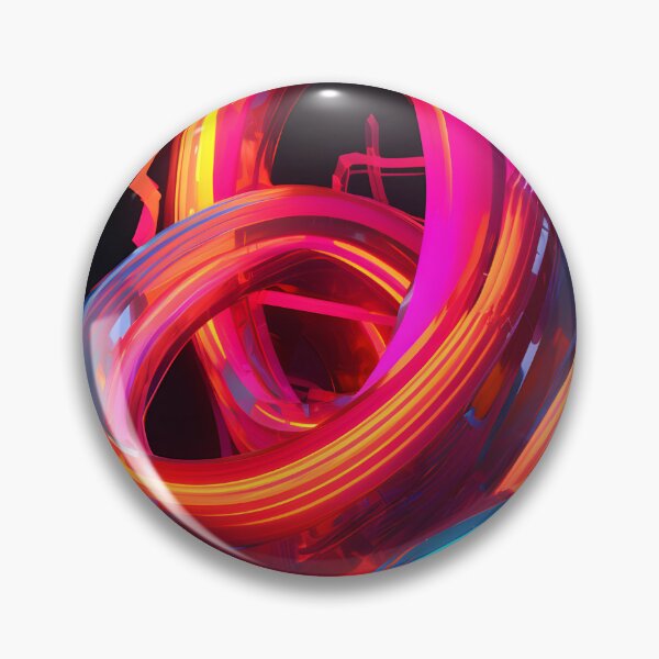 Item preview, abstract neon- rings designed and sold by R&B Art and design.
