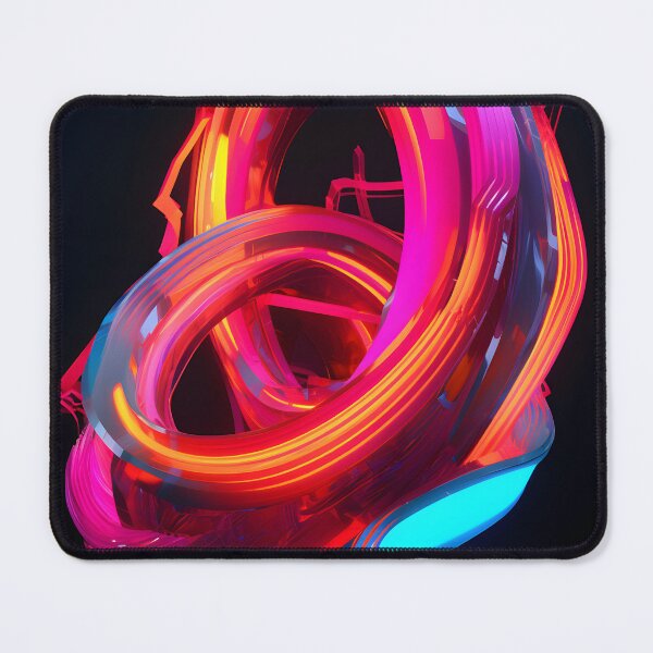 Item preview, abstract neon- rings designed and sold by R&B Art and design.