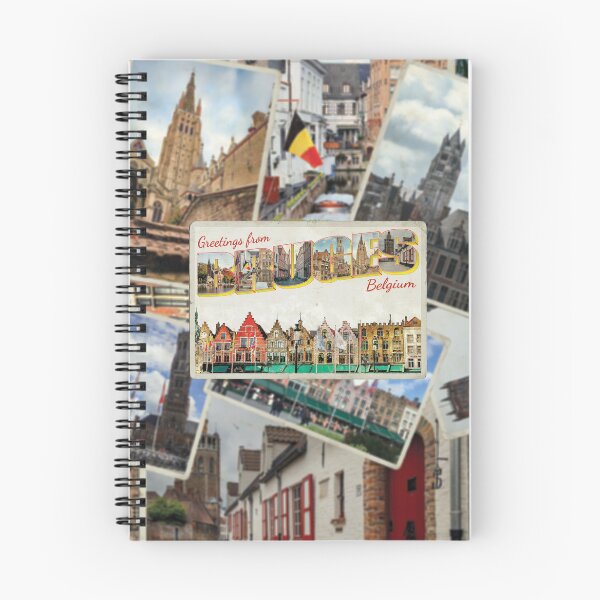 Item preview, Greetings from Bruges in Belgium Vintage style retro souvenir designed and sold by DeveloperProp0.
