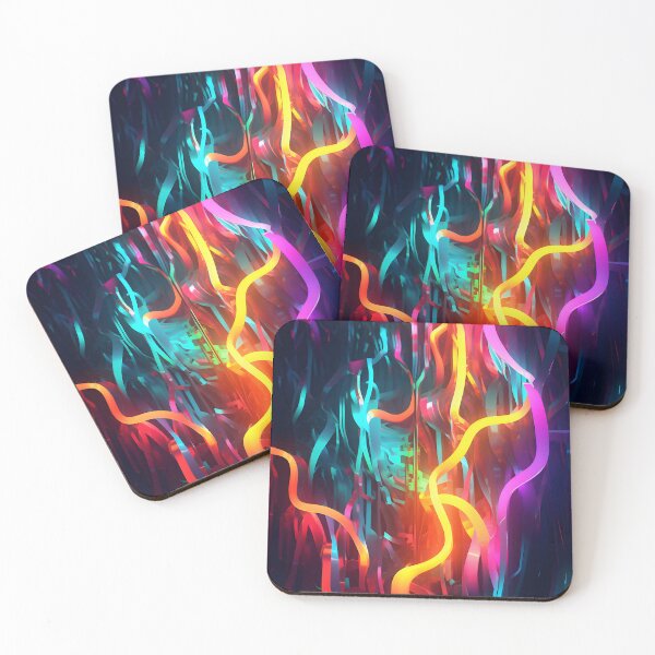 Item preview, abstract neon- ropes designed and sold by R&B Art and design.