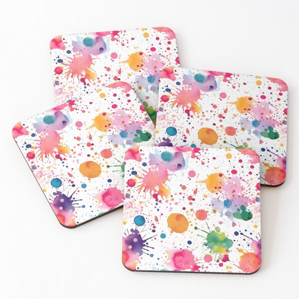 Item preview, Watercolour Paint Splatter Pattern designed and sold by PatternStudios.