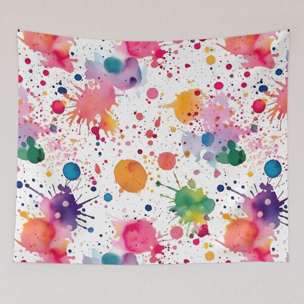 Item preview, Watercolour Paint Splatter Pattern designed and sold by PatternStudios.