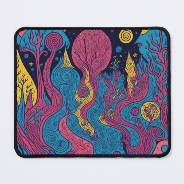 Artikelvorschau, Pastel Dreamscape: A Whimsical Journey through Abstract Doodles entworfen und verkauft von RedArtG09.