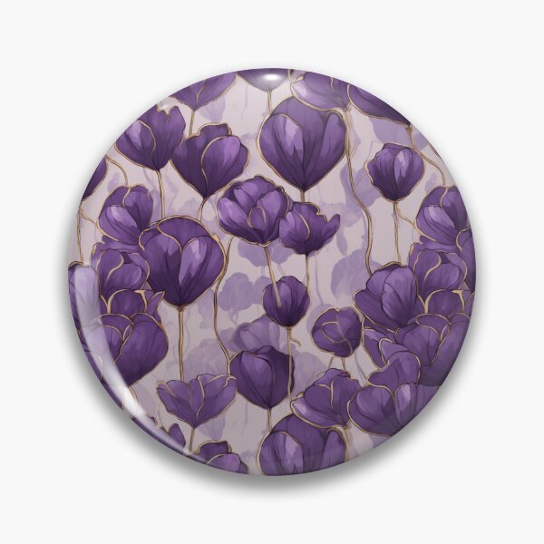 Item preview, Purple floral pattern  designed and sold by florallover444.