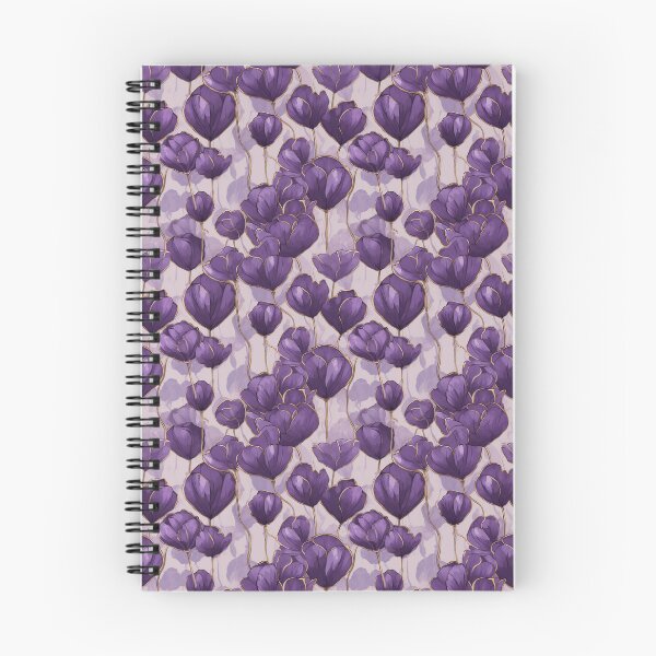 Item preview, Purple floral pattern  designed and sold by florallover444.