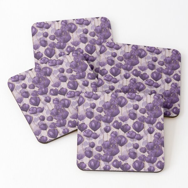 Item preview, Purple floral pattern  designed and sold by florallover444.