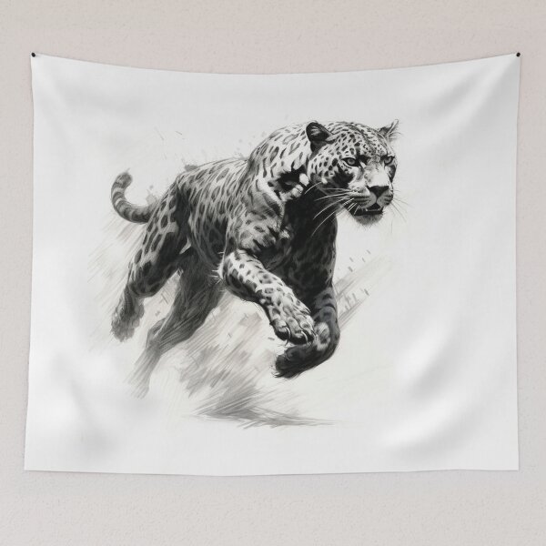 Item preview, Jaguar running designed and sold by VTcountrydigital.