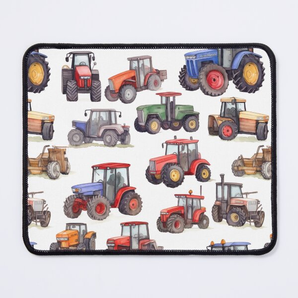 Item preview, Watercolour Tractors Seamless Pattern designed and sold by PatternStudios.