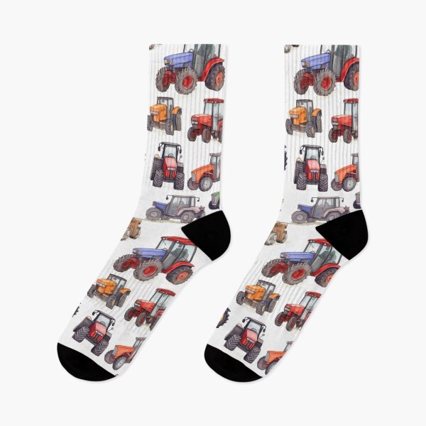 Item preview, Watercolour Tractors Seamless Pattern designed and sold by PatternStudios.