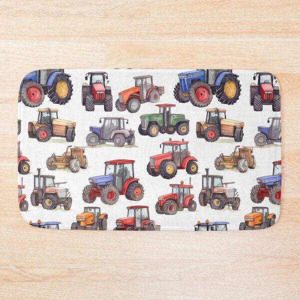 Item preview, Watercolour Tractors Seamless Pattern designed and sold by PatternStudios.