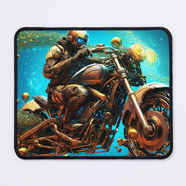 Item preview, Motorcycle in Space Moon designed and sold by BubbleSpy.