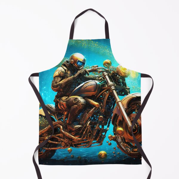 Item preview, Motorcycle in Space Moon designed and sold by BubbleSpy.