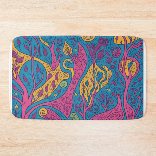 Item preview, Doodled Delight: A Bright and Playful Landscape in Pastel Colors designed and sold by RedArtG09.