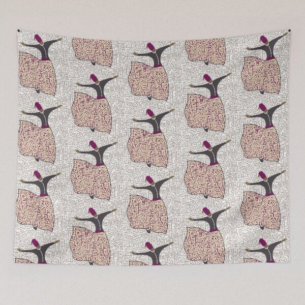 Item preview, whirling dervish of cairo, egypt, vintage, arabic calligraphy designed and sold by art-of-egypt.