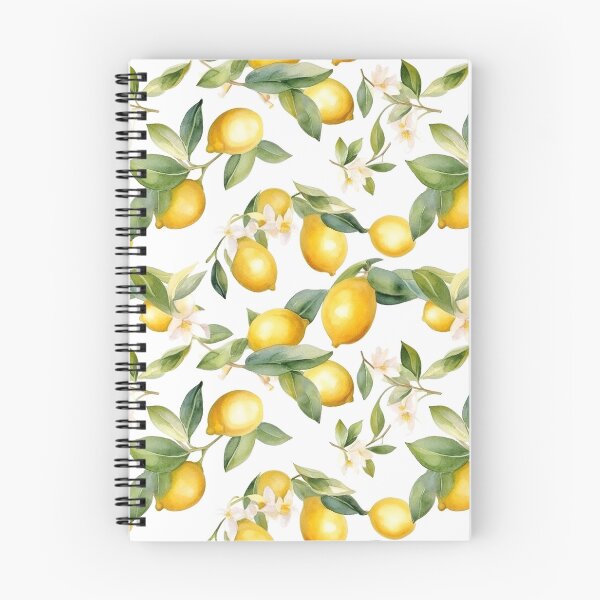 Aperçu de l'œuvre Modèle sans couture de citron aquarelle créée et vendue par PatternStudios.