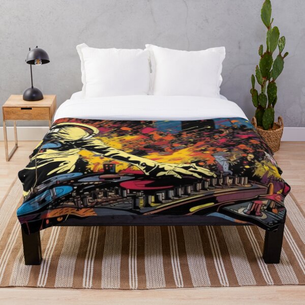 Item preview, Colorful DJ Graffiti Art Watercolor - Vibrant Music Inspired Design designed and sold by BubbleSpy.