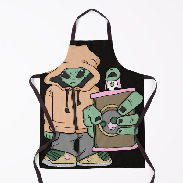 Item preview, Alien Graffiti UFO Painting designed and sold by hemp3x.