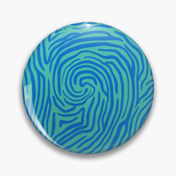 Item preview, Fingerprint Lines in Vibrant Sea designed and sold by lurepeating.
