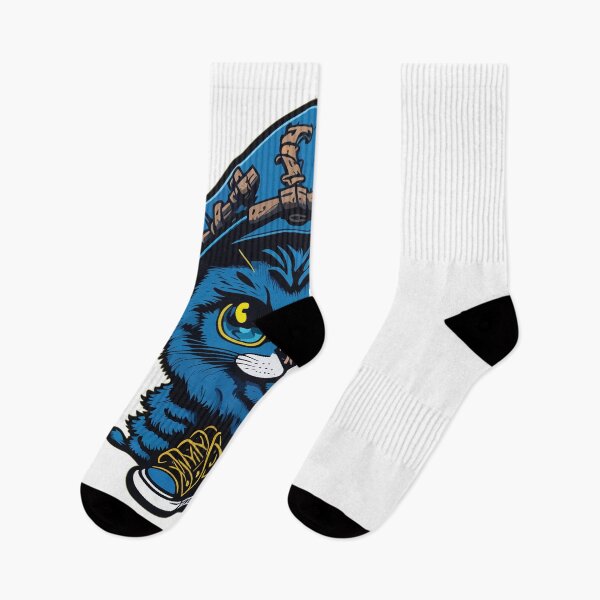Item preview, The cool blue cat designed and sold by malkeetart.