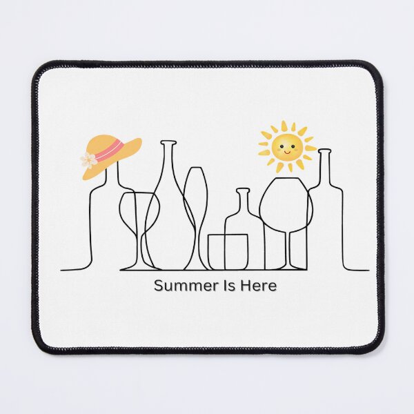 Item preview, Summer Is Here : Minimalist Line Drawing Graphic designed and sold by MTJ-Mushrooms.