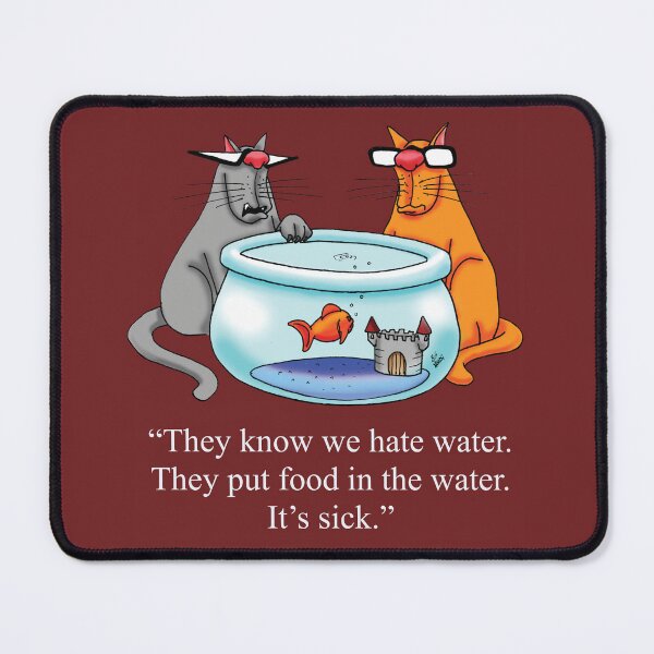 Item preview, Funny Spectickles Cat and Fish Humor designed and sold by abbottoons.