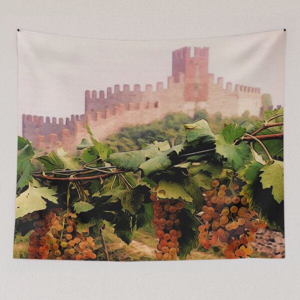 Item preview, Italy, vineyards and castles designed and sold by AM FineArtPrints.