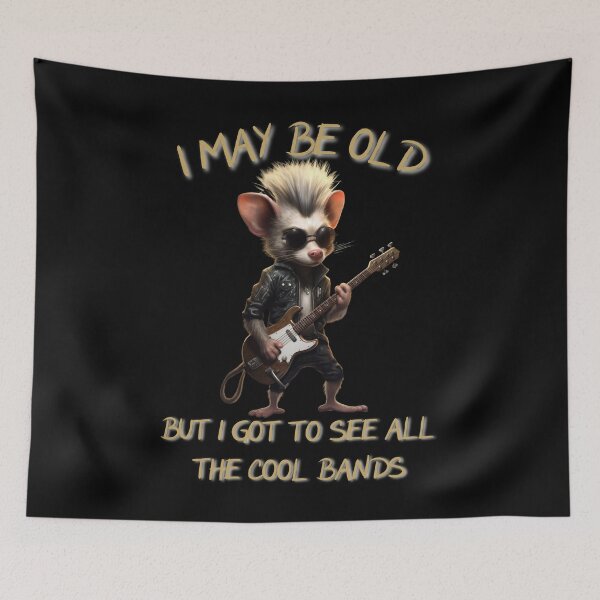 Item preview, I May Be Old But I Got To See All The Cool Bands  designed and sold by DiamondPixel.