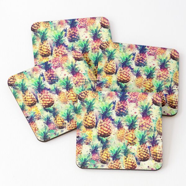 Item preview, Pineapple paradise splash pattern designed and sold by TomFrontierArt.