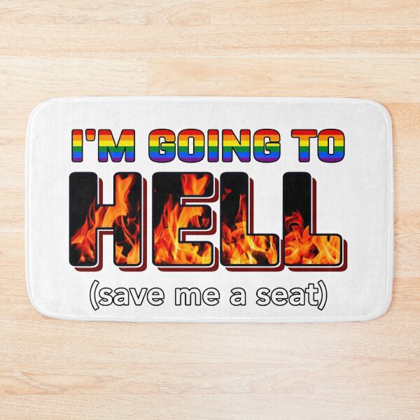Item preview, Going to Hell (save me a seat) designed and sold by cu-b3.