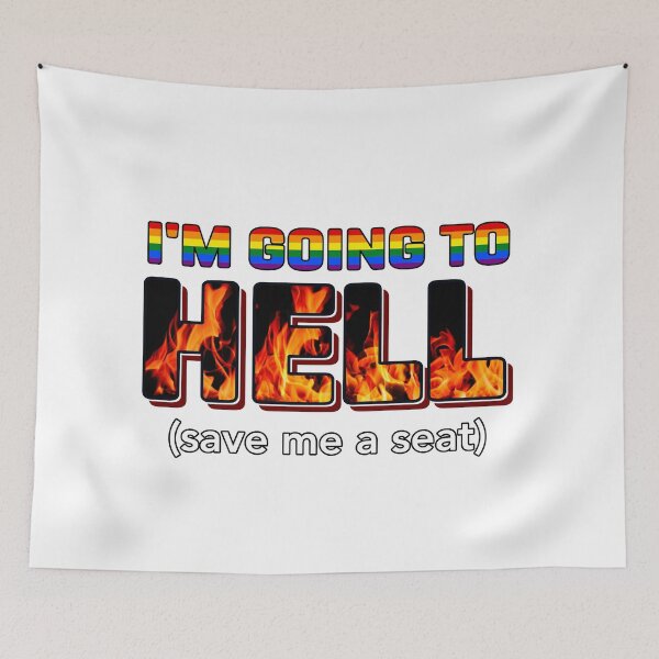 Item preview, Going to Hell (save me a seat) designed and sold by cu-b3.
