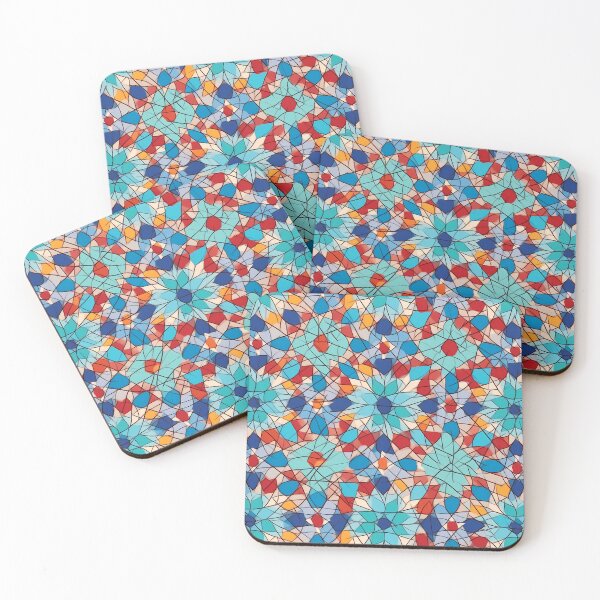 Item preview, Geometric Mosaic: Vibrant Islamic Calligraphy Pattern designed and sold by GiveMeMood.