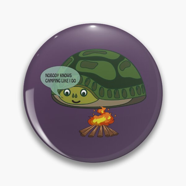 Artikelvorschau, Cute turtle camping in his shell entworfen und verkauft von Donutlovers.