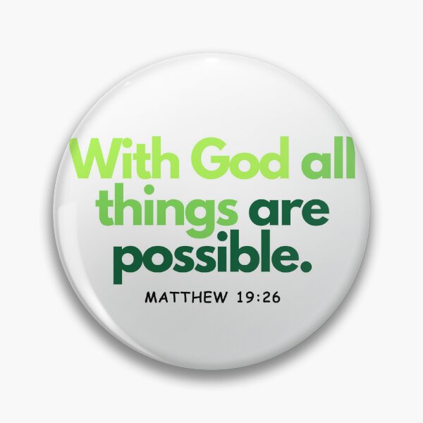 Item preview, Con Dios todo es posible Mateo 19:26 Versículo de la Biblia designed and sold by EverAfterStudio.