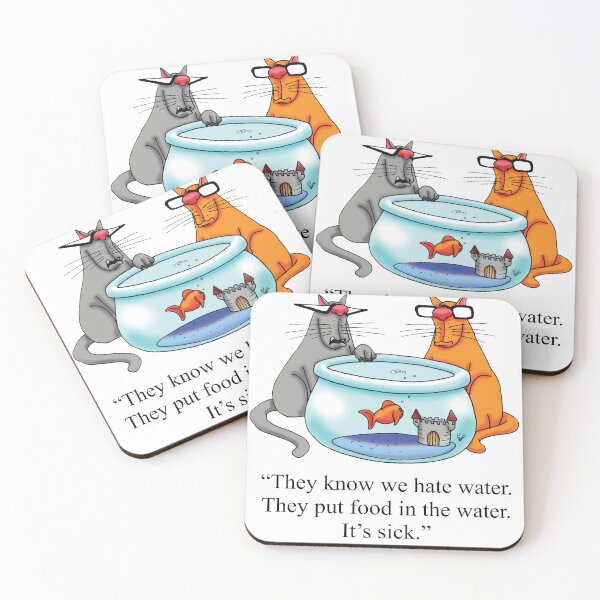 Item preview, Funny Spectickles Cat and Fish Humor designed and sold by abbottoons.