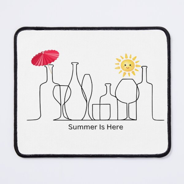 Item preview, Summer Is Here : Minimalist Line Drawing Graphic designed and sold by MTJ-Mushrooms.