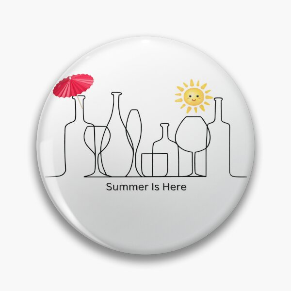 Item preview, Summer Is Here : Minimalist Line Drawing Graphic designed and sold by MTJ-Mushrooms.