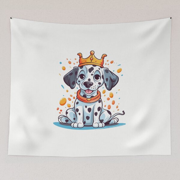 Item preview, King of the house - Queen of the house - Dalmatian puppy designed and sold by brindled.