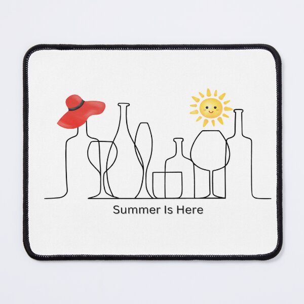 Item preview, Summer Is Here : Minimalist Line Drawing Graphic designed and sold by MTJ-Mushrooms.
