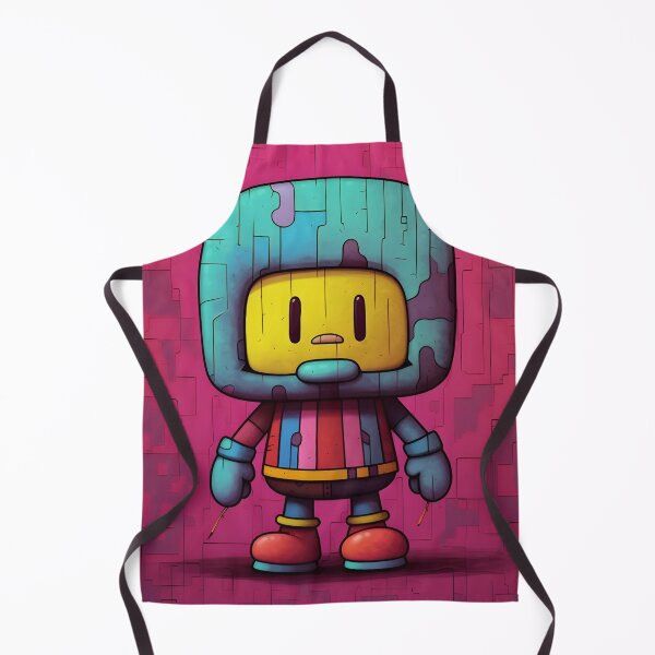 Item preview, cartoon robot with bubble Head designed and sold by Hidden Hue.