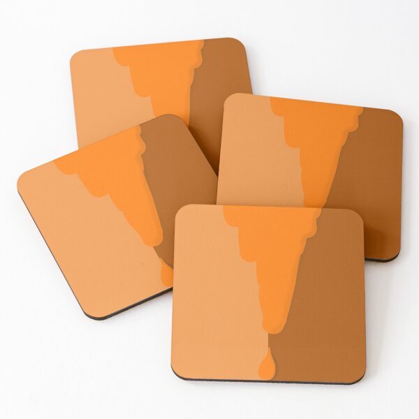 Item preview, three simple colors with an orange spot designed and sold by azet-art.