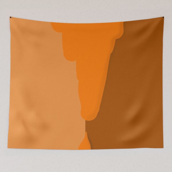 Item preview, three simple colors with an orange spot designed and sold by azet-art.