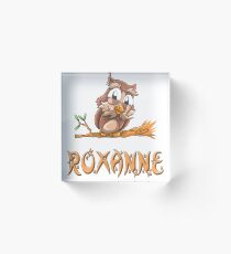 Roxanne Owl Acrylic Block