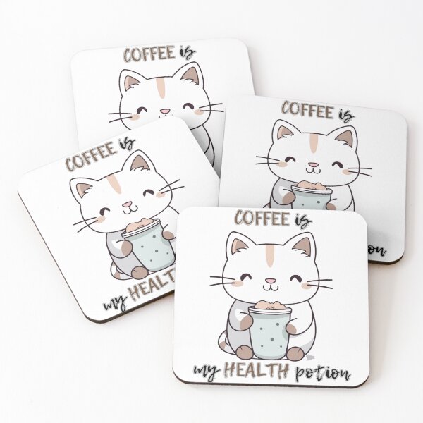 Item preview, Cozy Cat with Coffee Cup Design designed and sold by Adam Arts.