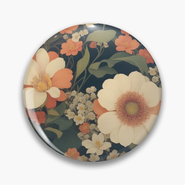 Item preview, AI Generated 70s Watercolor Tropical Flower and Leaf pattern  designed and sold by AiArtMerch.
