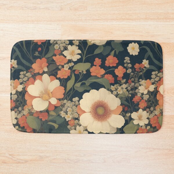 Item preview, AI Generated 70s Watercolor Tropical Flower and Leaf pattern  designed and sold by AiArtMerch.