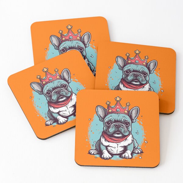 Item preview, King of the house - Queen of the house - French Bulldog designed and sold by brindled.
