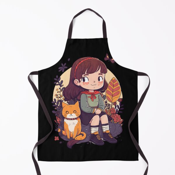 Item preview, Sly Girl & Cat Kawaii Anime Orange Cat Lover designed and sold by SecretDicer.