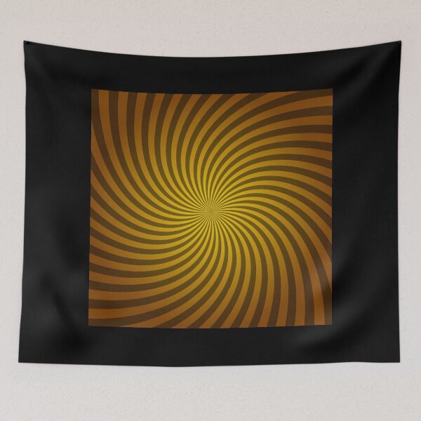 Item preview, Hypnotic Spiral "Discordia" - Orange, Square, Clockwise designed and sold by Ella Jameson.