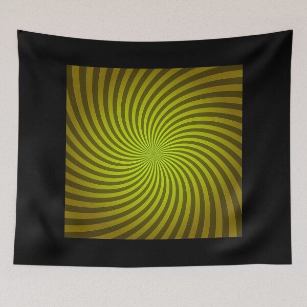 Item preview, Hypnotic Spiral "Discordia" - Yellow, Square, Clockwise designed and sold by Ella Jameson.