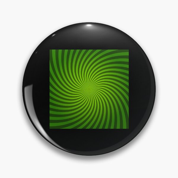 Item preview, Hypnotic Spiral "Discordia" - Green, Square, Clockwise designed and sold by Ella Jameson.
